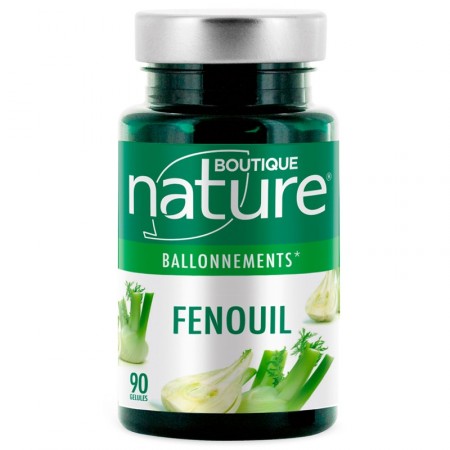 Fenouil - Digestion Facile - 90 gelules - Boutique Nature