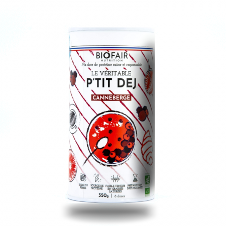 Le véritable P'TIT DÈJ - Canneberge - 350g Biofair Nutrition