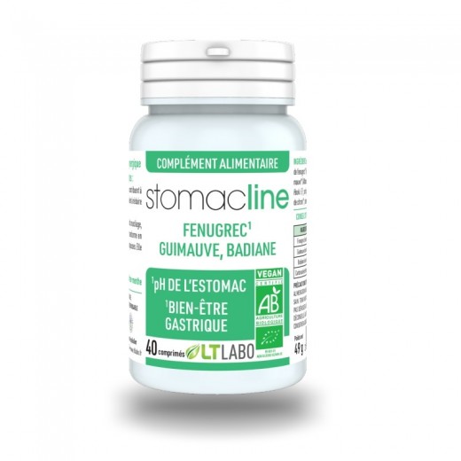 STOMACLINE - 40 comp. - Brûlures et Reflux Gastriques - LT LABO