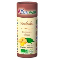 Andraka Gingembre Bio 60 gél. végétales - Ayur-Vana