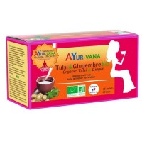 INFUSION TULSI et Gingembre Bio - Détente - 25 infusettes - Ayur-Vana