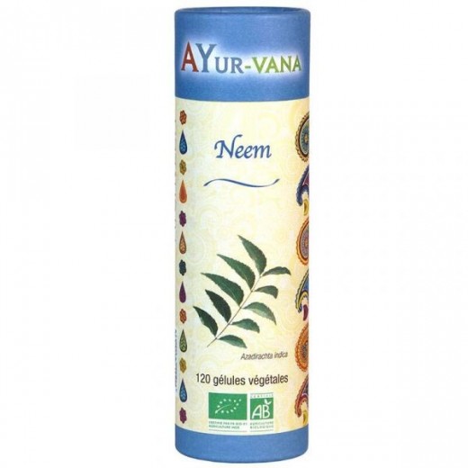 NEEM Bio 120 gél. - Purifiant, Antibactérien & Glycémie - Ayur-Vana