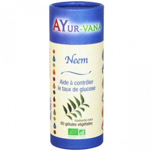 NEEM Bio 60 gél. - Purifiant, Antibactérien & Glycémie - Ayur-Vana