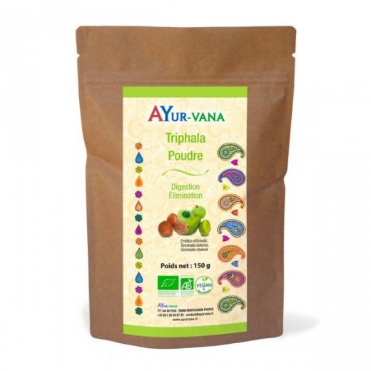 TRIPHALA BIO en Poudre 150g - Digestion & Détox Colon - Ayur-Vana