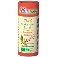 Tulsi Bio flacon de 60 gél. végétales - Ayur-Vana