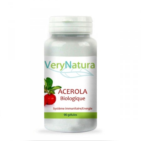 ACEROLA Bio 90 gel.  immunité fatigue - 17% de Vitamine C VERY NATURA