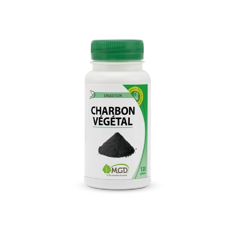 Charbon Vegetal Actif - 120 Gélules - SFB - La Vie Naturelle