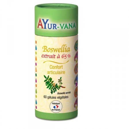 BOSWELLIA - Articulations - acides Boswelliques 60 gél. - Ayur-Vana Ayurvana Ayur Vana