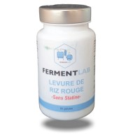 LEVURE DE RIZ ROUGE  Fermenté Sans Statine - Cholestérol - 60 gel -  FermentLab Very natura