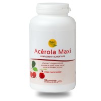 Acérola Maxi - 150 comp- vitamine C forme et tonus - Nature et Partage