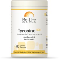 Tyrosine 500 60 gél. Concentration mémoire Be-Life Par BIO-LIFE