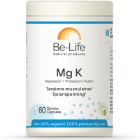Mg K : magnésium-potassium tensions musculaires 60 gél. - Be-Life 