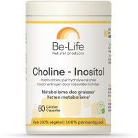 CHOLINE Inositol 60 gél. Métabolisme des graisses Be-Life - BIO-LIFE
