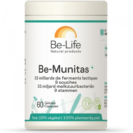 Be-Munitas+ 60 gél. 33MM de ferments lactiques - Be-Life BIO-LIFE