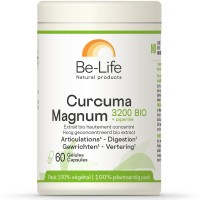 Curcuma Magnum 3200 + pipérine 60 gél. - Be-Life