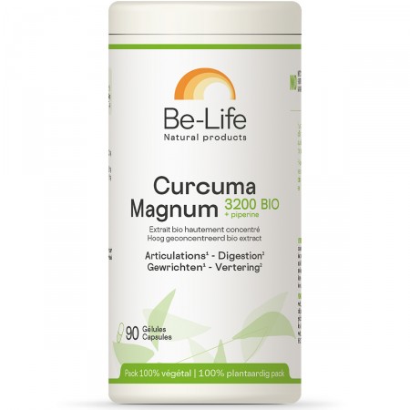 Curcuma Magnum 3200 + pipérine 90 gél. - Be-Life Par BIO-LIFE
