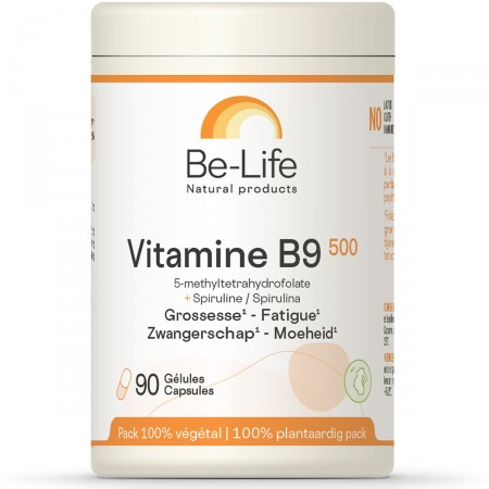 Vitamine B9 500 90 gél. fatigue durant la grossesse Be-Life BIO-LIFE