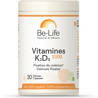 Vitamines K2-D3 1000 30 gél. - Be-Life