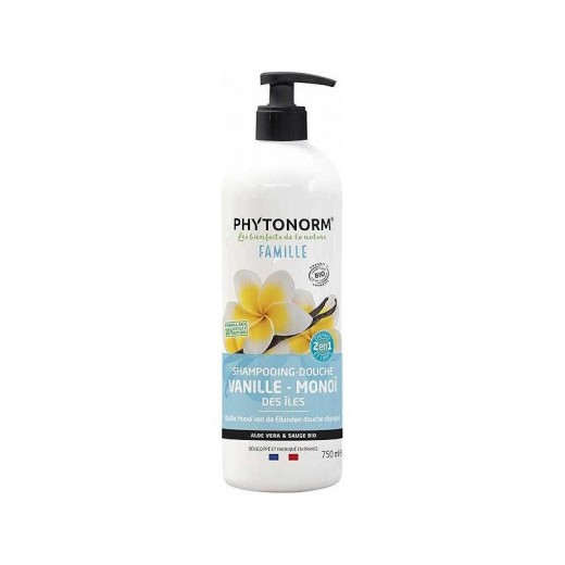 SHAMPOING DOUCHE VANILLE MONOÎ - 750 ml - Phytonorm