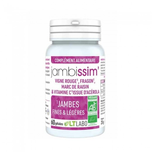 JAMBISSIM BIO - 60 gélules - Jambes Légères & Circulation - LT LABO