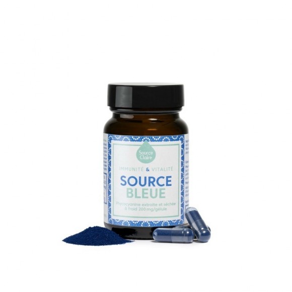 SOURCE BLEUE 30 gél - phycocyanine  Source Claire - Michel Dogna