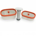 Fresko Lot  : Boîtes sous vide 2 boîtes 0.5 0.9L et 1 pompe - AirBlock- Airblock