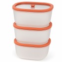 Freskolot de 3 Boîtes sous vide 0,9L couv. verre trempé - AirBlock- Airblock