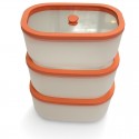 Freskolot de 3 Boîtes sous vide 1,4L couv. verre trempé - AirBlock- Airblock