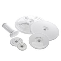 Lot de 5 couvercles adaptables sur casseroles, pots... pour mise sous vide.- Airblock
