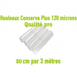 FoodVac 4 rouleaux de 3m de sachets gauffré larg  30cm - Airblock