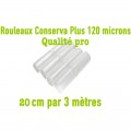 FoodVac 4 rouleaux de 3m de sachets gauffré larg 20cm - Airblock