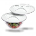 Couvercle x 2 - diam. 25.5 cm récipient de 18 à 24.5 cm- Airblock
