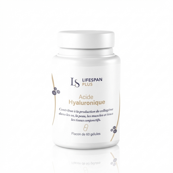 Acide Hyaluronique  et L-Glycine- 60 gél - Lifespan Plus