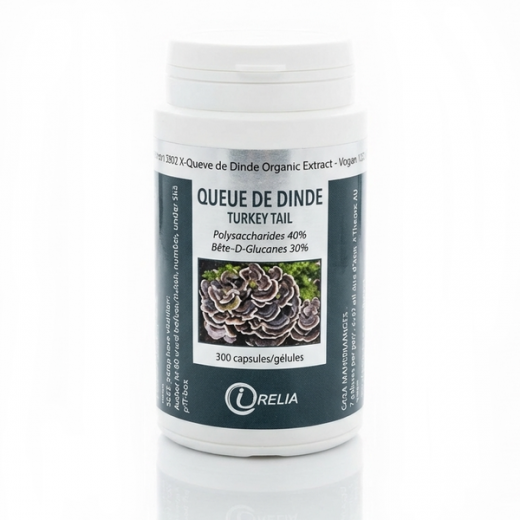 QUEUE DE DINDE - Immunité Renforcée et Soutien Naturel - 100 Gél. - IRELIA