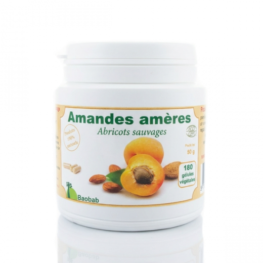 AMANDES ABRICOTS SAUVAGES 180 gél. - Vitam. B17 - Baobab