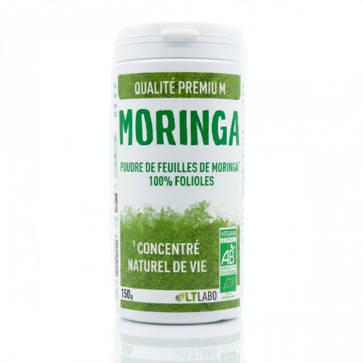 Moringa BiO - Folioles 150g - Super-aliment Vitalité - LT Labo