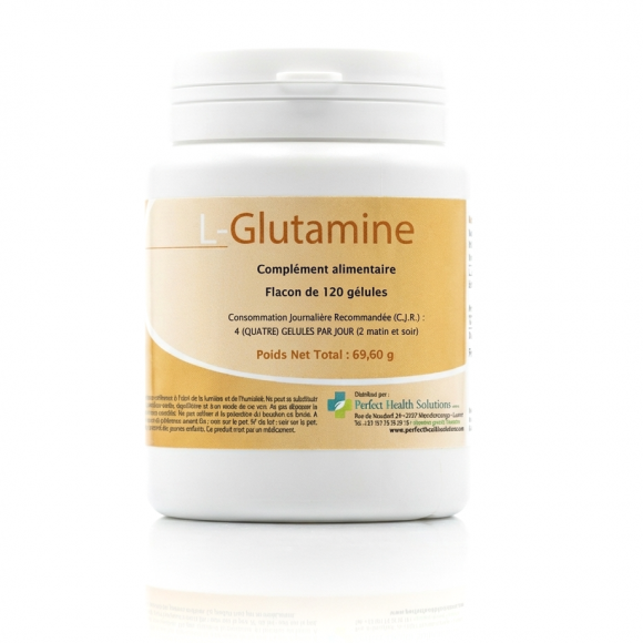 L Glutamine paroi intestinale saine. 120 gél. Perfect Health Solutions