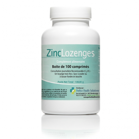 ZINCLOZENGES peau, ongles, cheveux, muqueuses, os Perfect Health Solutions