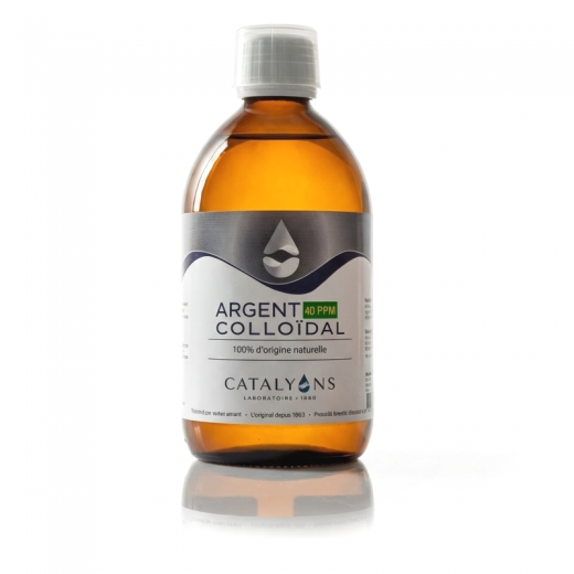 ARGENT COLLOÏDAL 500ml - 20 ppm purifiant et assainissant - Catalyons