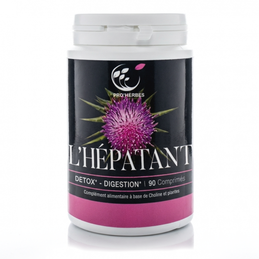 L'HEPATANT - 90 Comp. Detox , Foie , digestion -ProHerbes