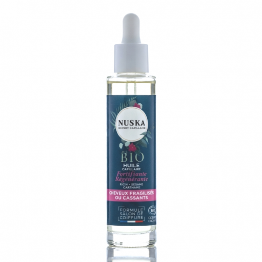 HUILE CAPILLAIRE FORTIFIANTE ET RÉGÉNÉRANTE BIO - 50 ml - NUSKA
