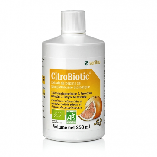 CITROBIOTIC LIQUIDE BIO - 250 ml - Défenses Immunitaire - Sanitas