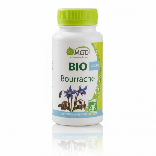 BOURRACHE Bio 60 caps - Beauté et Élasticité de la Peau - MGD Nature