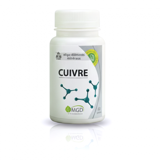 CUIVRE 60 gél. - Pigmentation et Immunité - MGD Nature