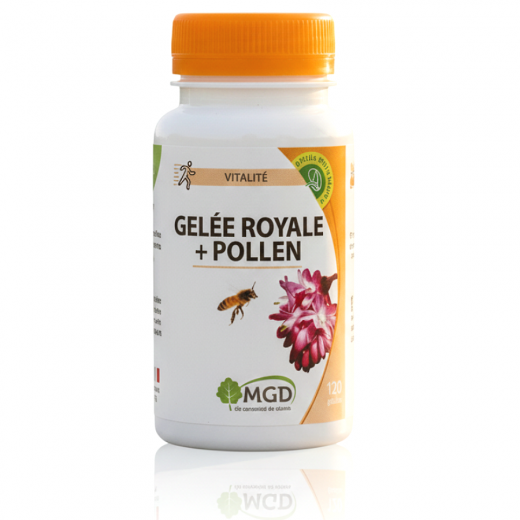 GELÉE ROYALE + POLLEN 120 gél. - Immunité et Vitalité - MGD Nature