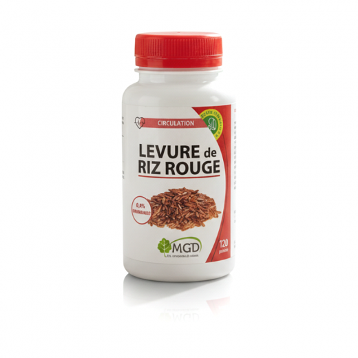 RIZ ROUGE LEVURE - 120 gél.  Cholest, Équil. Lipidide - MGD NATURE