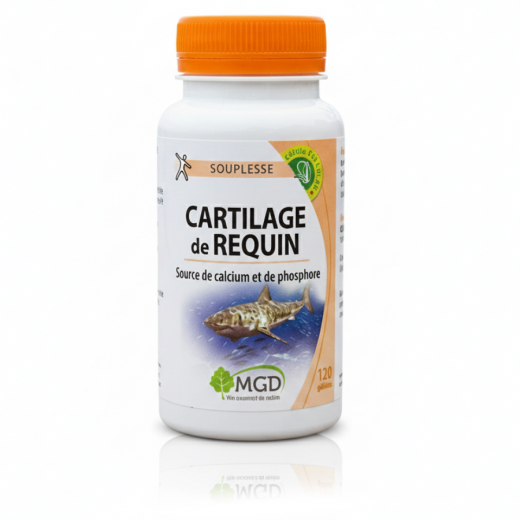 CARTILAGE origine MARINE - 120 gél. - Confort Articulaire - MGD Nature