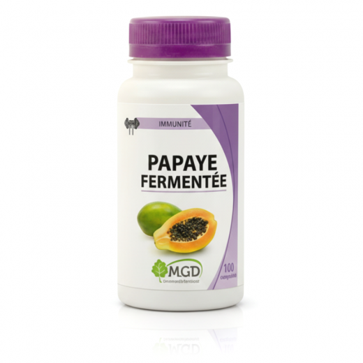 PAPAYE FERMENTÉE - 100 gél. - Immunité, Digestion - MGD Nature