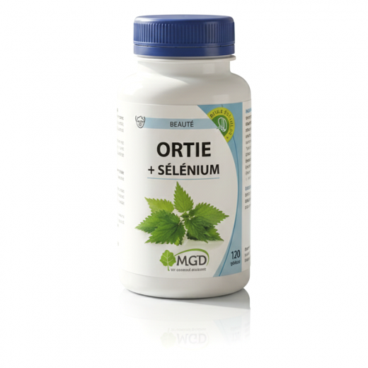 ORTIE + SÉLÉNIUM - 120 gél. - Peaux cheveux - MGD Nature