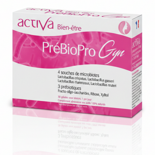 BIEN-ÊTRE PRÉBIOPRO GYN - 30 gél. - Confort Intime Féminin - ACTIVA